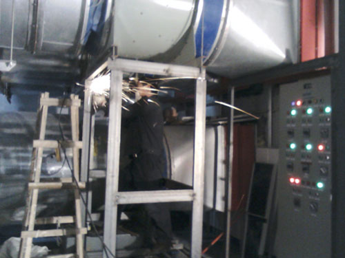 噪單處理施工現場